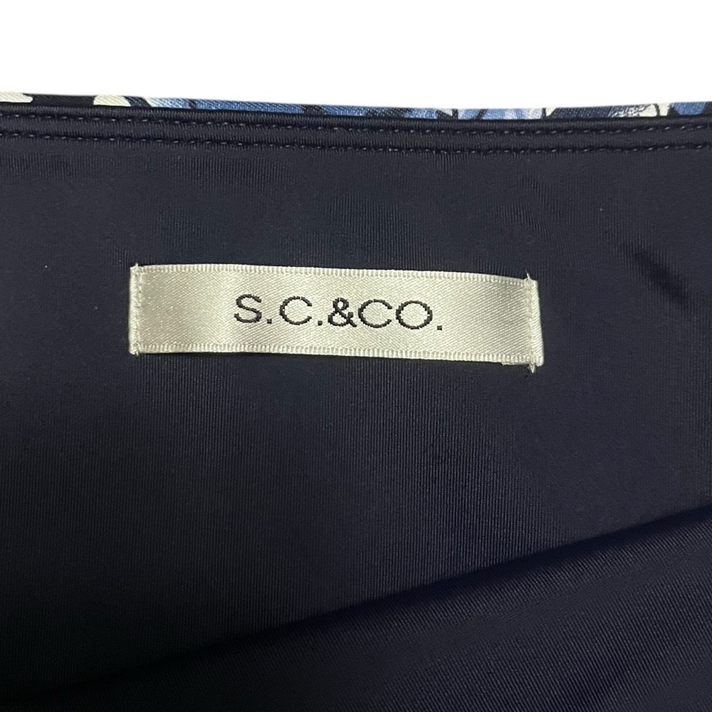 S.C. & Co. Floral Blue and White Women's Skort. NWOT - Picture 4 of 5